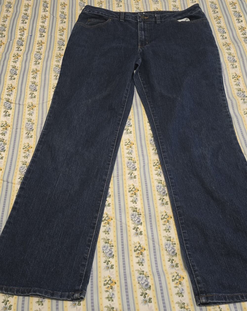 Bobbie Brooks Jeans Women Sz Lg 14 Blue Denim Dark Wash 36x30